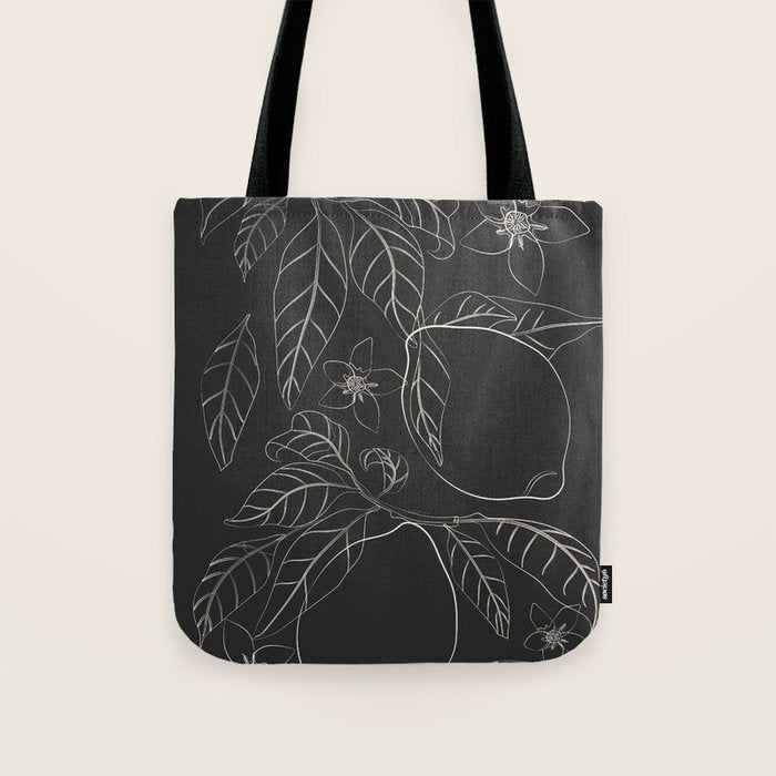 Lemons - Line Art 1 Tote Bag Gallery Image 1