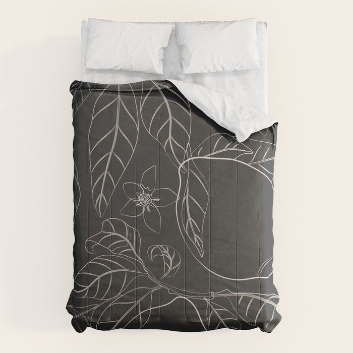 Lemons - Line Art 1 Comforter Gallery Image 6