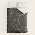 Lemons - Line Art 1 Comforter Gallery Image 6