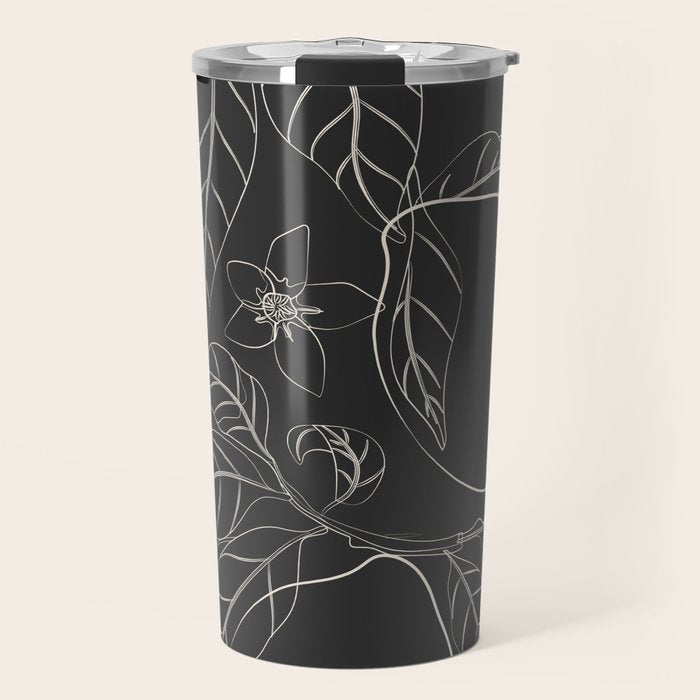 Lemons - Line Art 1 Travel Mug Gallery Image 1