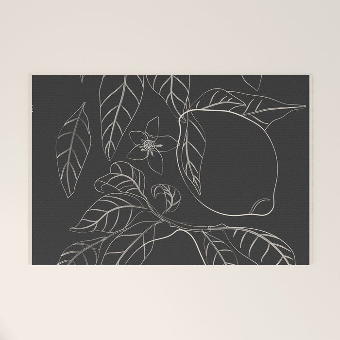 Lemons - Line Art 1 Welcome Mat Gallery Image 1