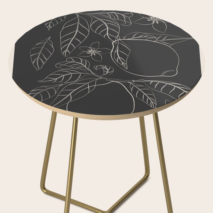 Lemons - Line Art 1 Side Table Gallery Image 2