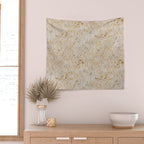 Gold cowhide Faux Cow Hide Metallic Print Wall Tapestry Gallery Image 2