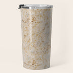 Gold cowhide Faux Cow Hide Metallic Print Travel Mug Gallery Image 3