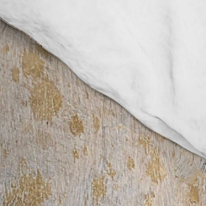 Gold cowhide Faux Cow Hide Metallic Print Comforter Gallery Image 4