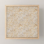 Gold cowhide Faux Cow Hide Metallic Print Mini Art Print Gallery Image 1