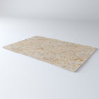 Gold cowhide Faux Cow Hide Metallic Print Rug Gallery Image 3