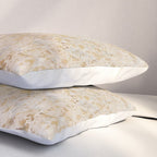 Gold cowhide Faux Cow Hide Metallic Print Pillow Sham Gallery Image 3