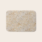 Gold cowhide Faux Cow Hide Metallic Print Bath Mat Gallery Image 1