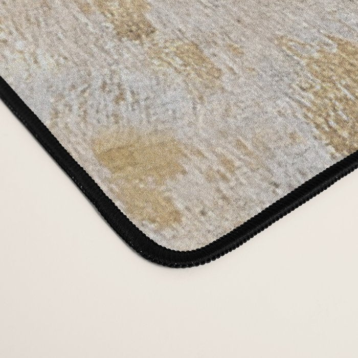 Gold cowhide Faux Cow Hide Metallic Print Desk Mat Gallery Image 4