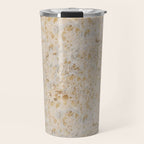 Gold cowhide Faux Cow Hide Metallic Print Travel Mug Gallery Image 1