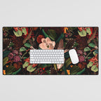 FLORAL AND BIRDS XIV Desk Mat Gallery Image 1