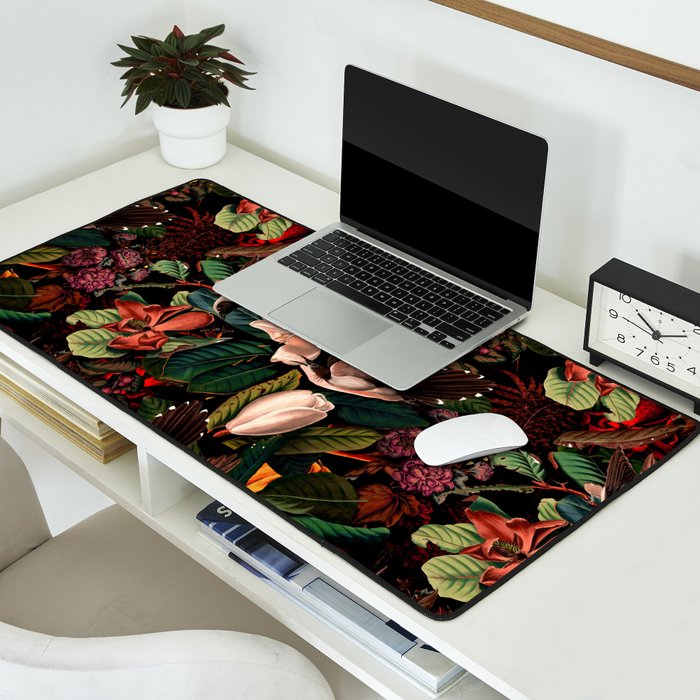 FLORAL AND BIRDS XIV Desk Mat Gallery Image 2