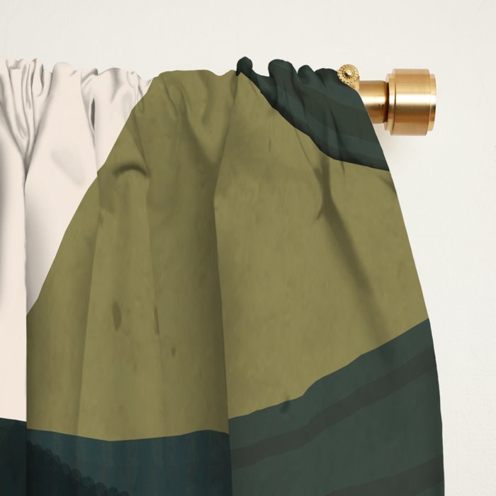 Tropical Leaf- Abstract Art Window Curtain Gallery Image 2