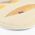 Yellow Autumn Collection Bath Mat Gallery Image 3