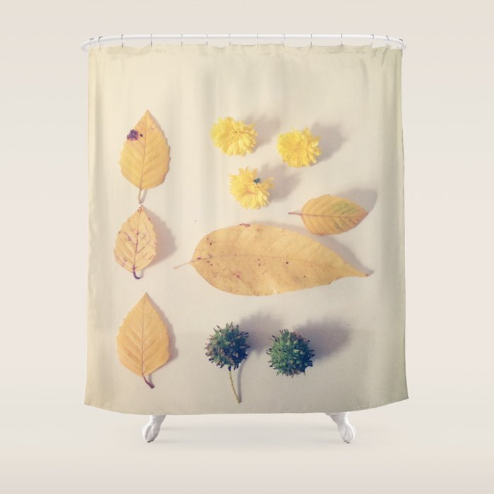 Yellow Autumn Collection Shower Curtain Gallery Image 1