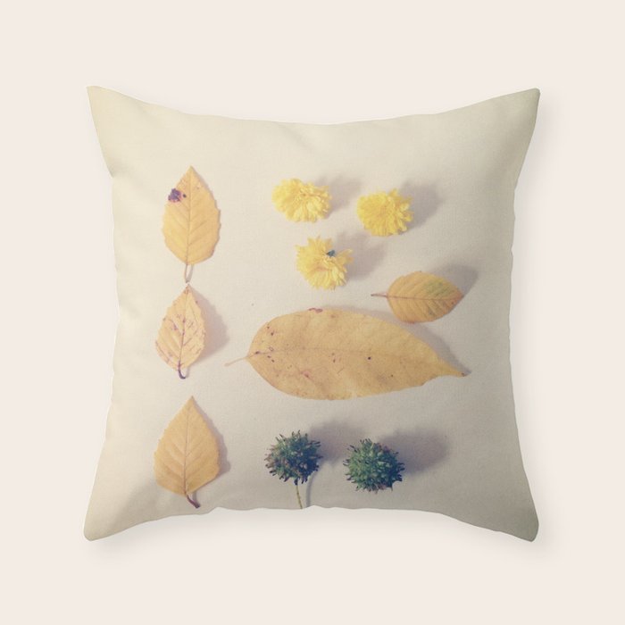 Yellow Autumn Collection Throw Pillow Gallery Image 6