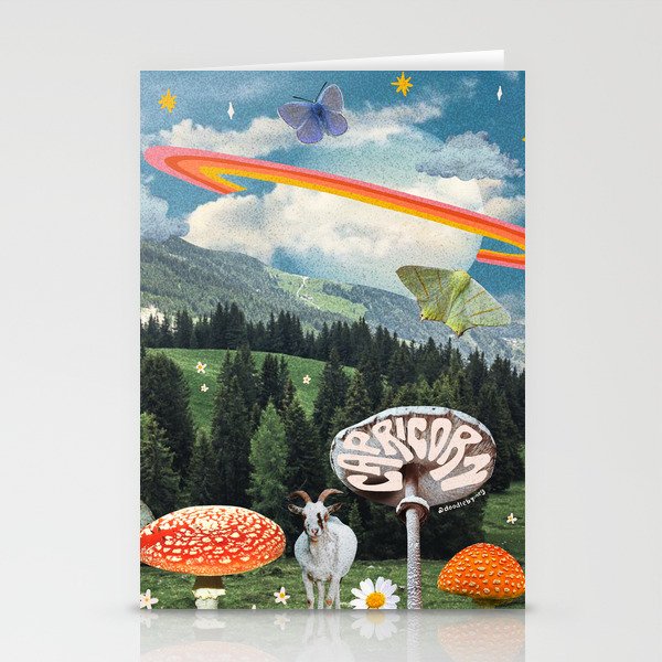 Capricorn Collage Stationery Card Gallery Image 2