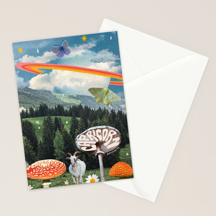 Capricorn Collage Stationery Card Gallery Image 2