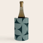 Bauhaus Mid Century Modern Geometric XI Earthy Green Wine Chiller Gallery Image 2