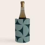 Bauhaus Mid Century Modern Geometric XI Earthy Green Wine Chiller Gallery Image 3