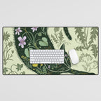 A Cat in the Wildflowers Desk Mat Gallery Image 1