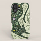 A Cat in the Wildflowers iPhone Case Gallery Image 1