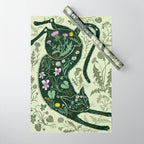 A Cat in the Wildflowers Wrapping Paper Gallery Image 1