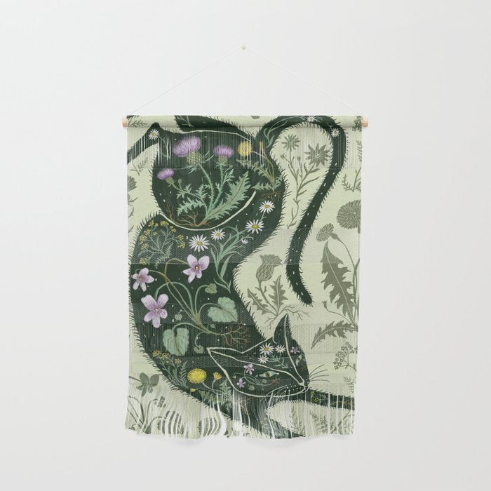A Cat in the Wildflowers Wall Hanging Gallery Image 1