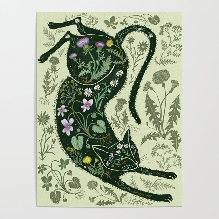 A Cat in the Wildflowers Poster Gallery Image 4