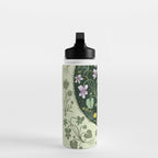 A Cat in the Wildflowers Water Bottle Gallery Image 3