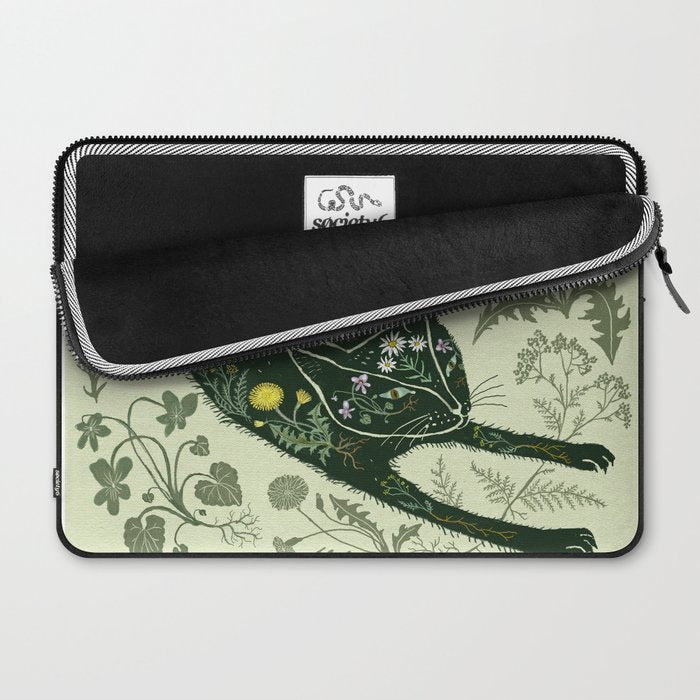 A Cat in the Wildflowers Laptop Sleeve Gallery Image 2