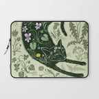 A Cat in the Wildflowers Laptop Sleeve Gallery Image 1