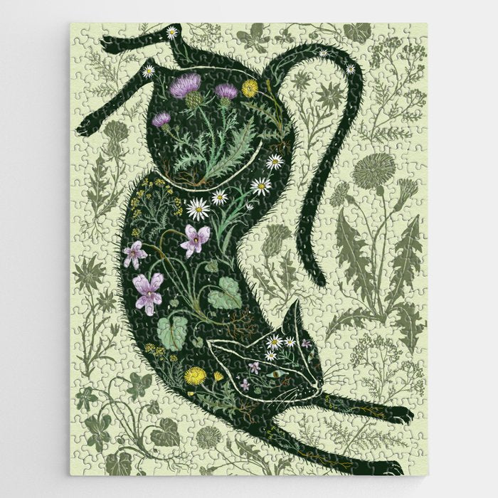 A Cat in the Wildflowers Jigsaw Puzzle Gallery Image 1