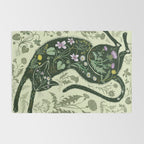 A Cat in the Wildflowers Rug Gallery Image 2