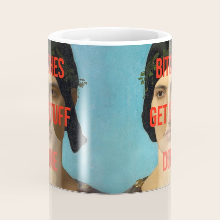 Bitches Get Stuff Done / AOC / Funny Feminist Motivational Quote Coffee Mug Gallery Image 4