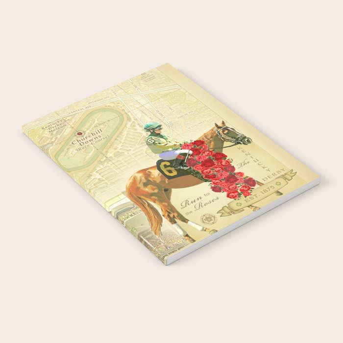 Artistic Kentucky Derby [vintage inspired] Map print Notebook Gallery Image 2