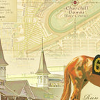 Artistic Kentucky Derby [vintage inspired] Map print Coffee Mug Gallery Image 2