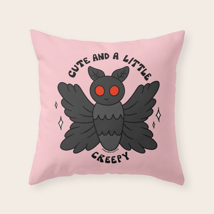 Cute and a Little Creepy Throw Pillow Gallery Image 1