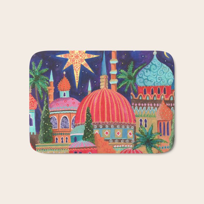Starry night in Bethlehem Bath Mat Gallery Image 1