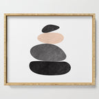 Peaceful, Zen, Balance, Geometric Art Serving Tray Gallery Image 1