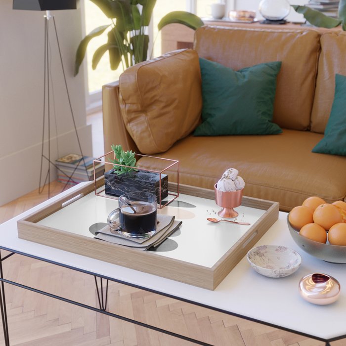 Peaceful, Zen, Balance, Geometric Art Serving Tray Gallery Image 2