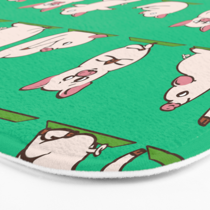Pig Yoga Bath Mat Gallery Image 3