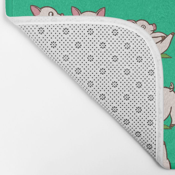 Pig Yoga Bath Mat Gallery Image 2