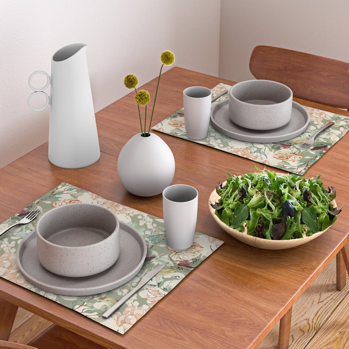 Lush colorful exotic garden B Placemat Gallery Image 2