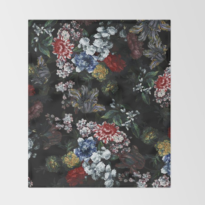 Dark Garden Throw Blanket Gallery Image 2