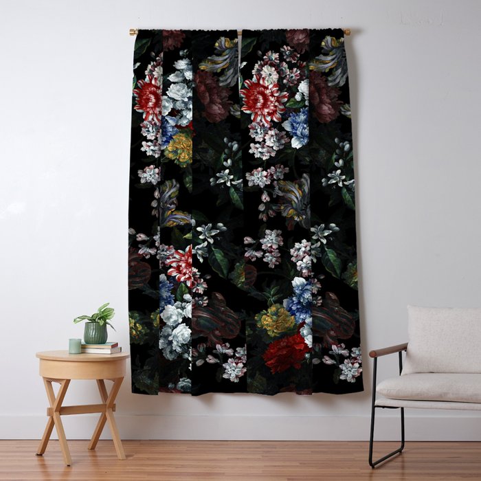 Dark Garden Window Curtain Gallery Image 1