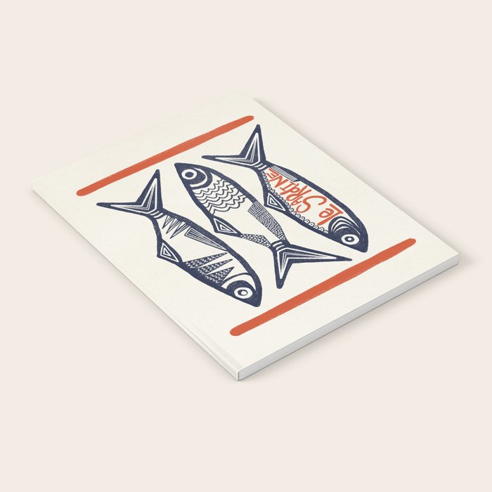 Le Sardine Retro Inspired Art Print Notebook Gallery Image 2