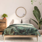 Japandi Wall Art Floral Print Maximalist Botanical Sage Green Flower Painting Japanese Forest poster Comforter Gallery Image 3