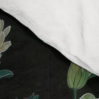 Japandi Wall Art Floral Print Maximalist Botanical Sage Green Flower Painting Japanese Forest poster Comforter Gallery Image 4